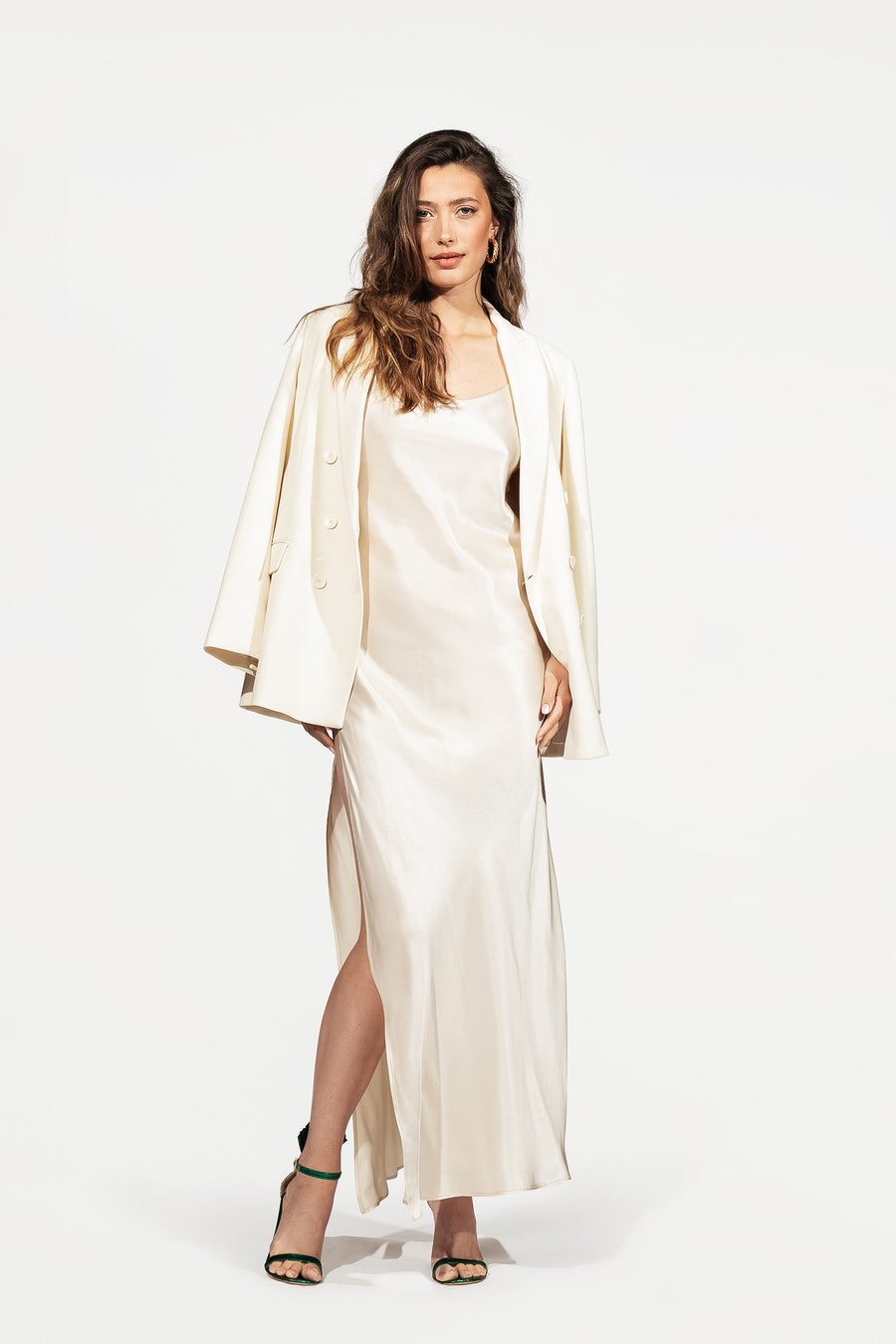 The Moon Dress | moonstone | 100% silk
