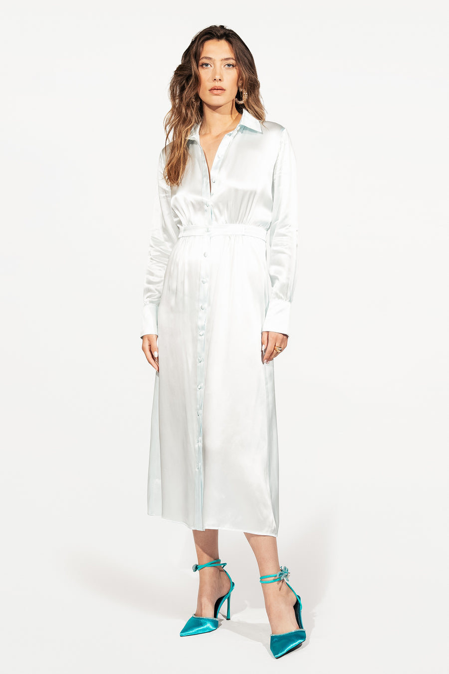 The Mercury Dress | aquamarine | 100% silk