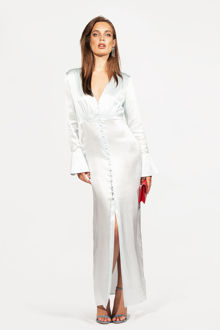 The Neptune Dress | aquamarine | 100% silk