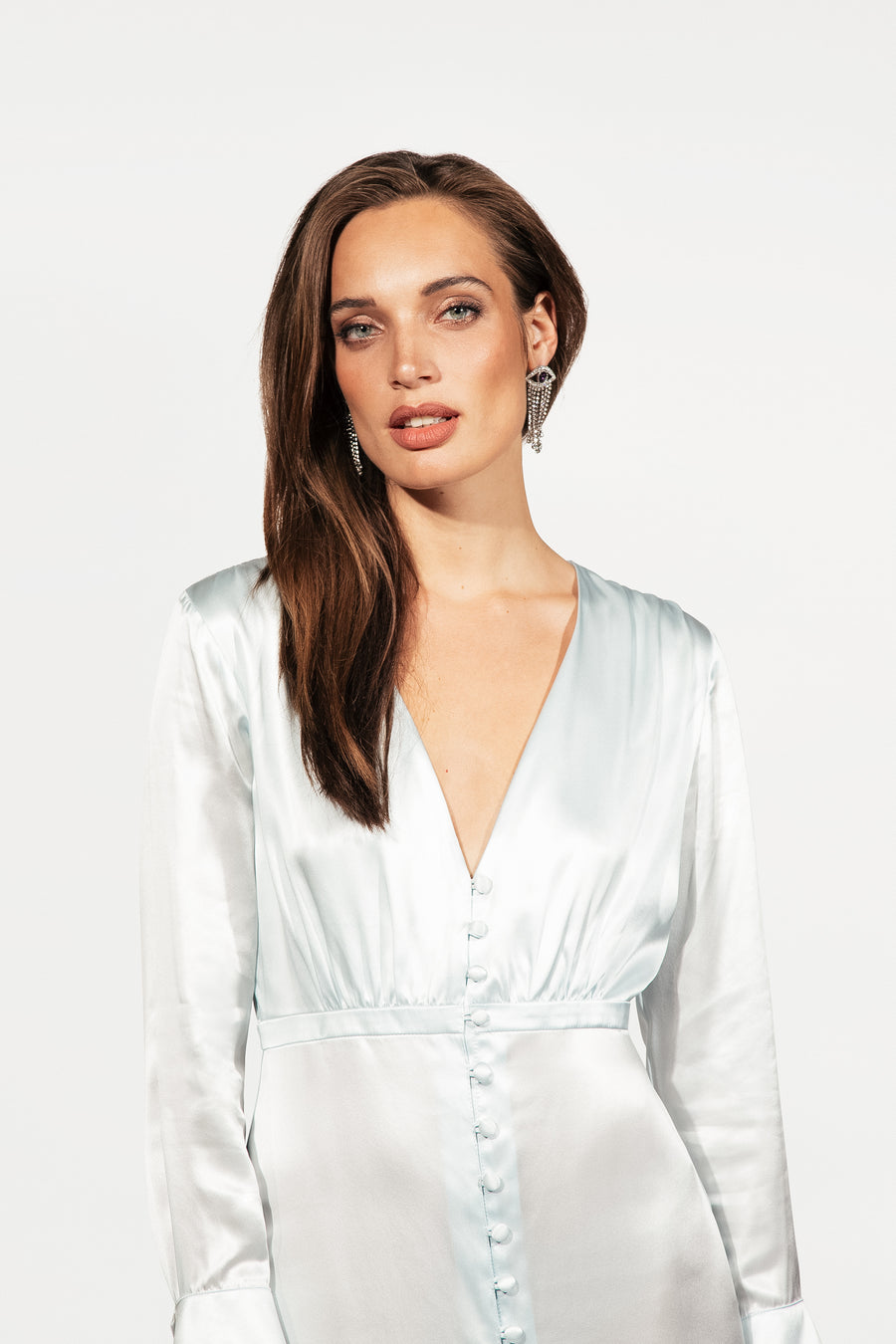 The Neptune Dress | aquamarine | 100% silk