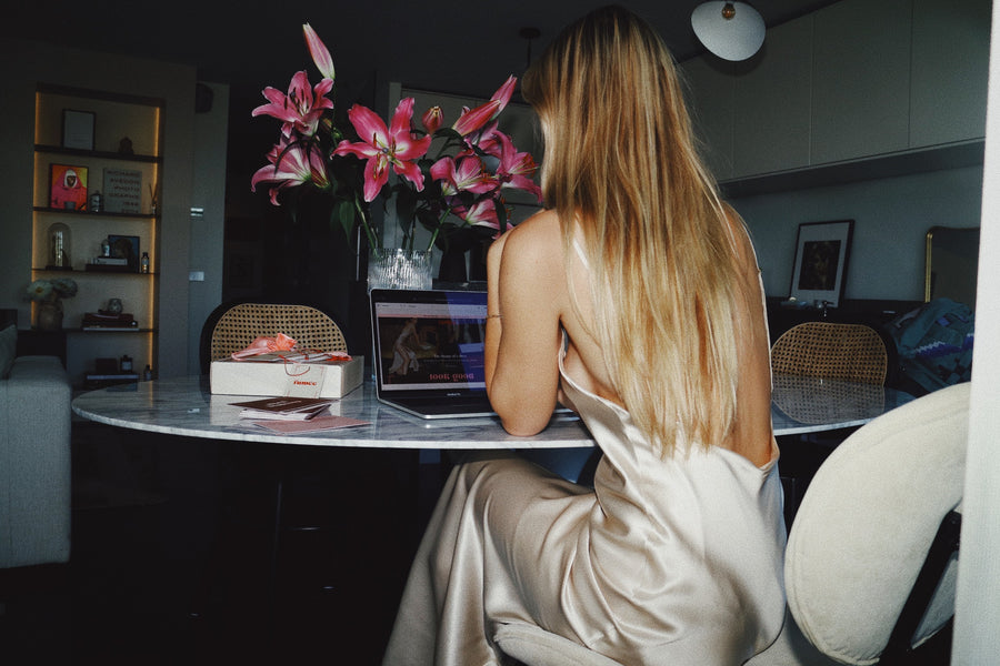 The Moon Dress | moonstone | 100% silk