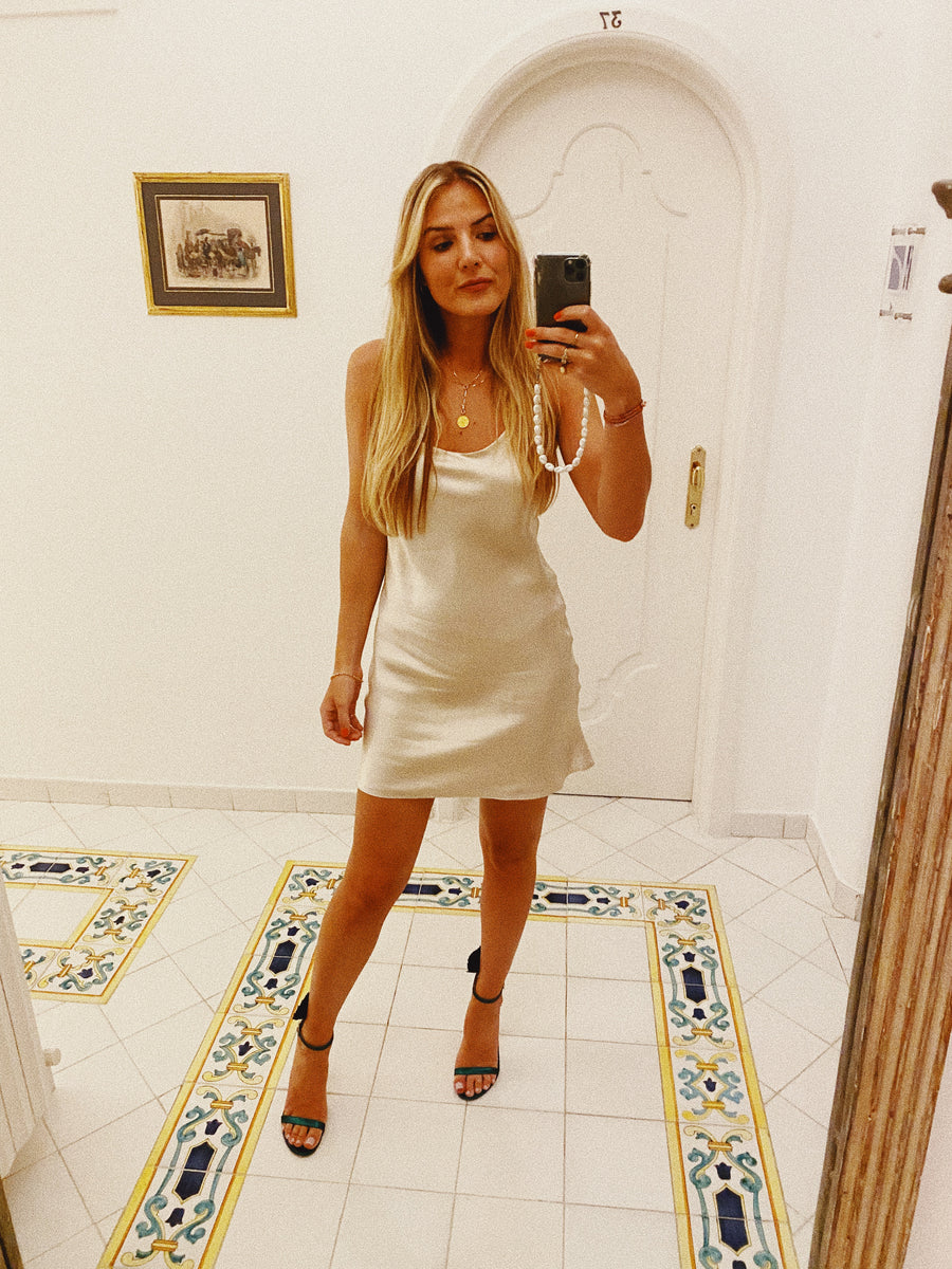 The Jupiter Dress | moonstone | 100% silk