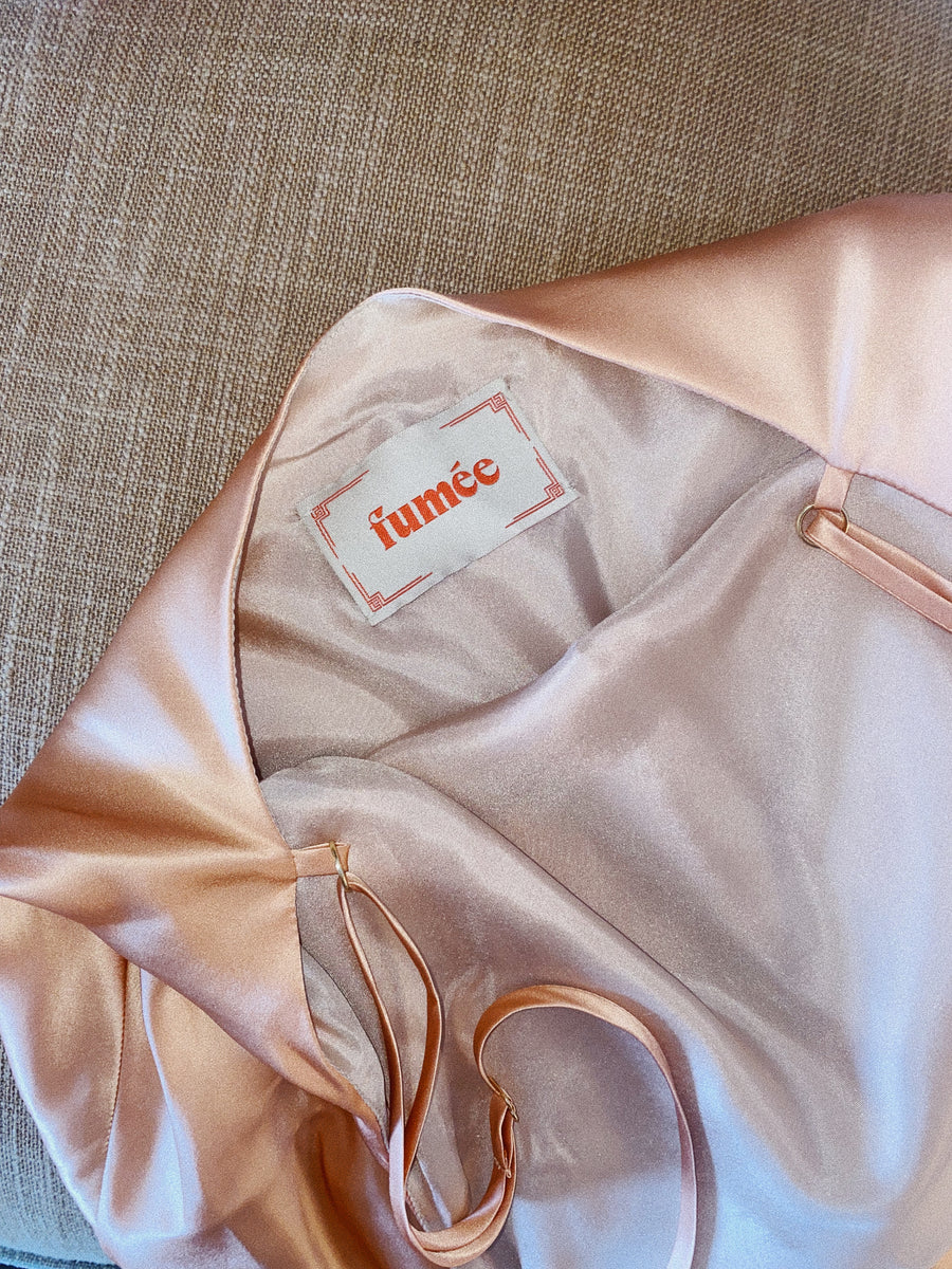 The Jupiter Dress | rosequartz | 100% silk